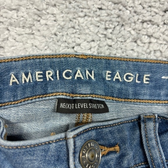 American Eagle Jeans Womens 2 Jegging Next Level Stretch Light Wash Casual Basic - Picture 2 of 6